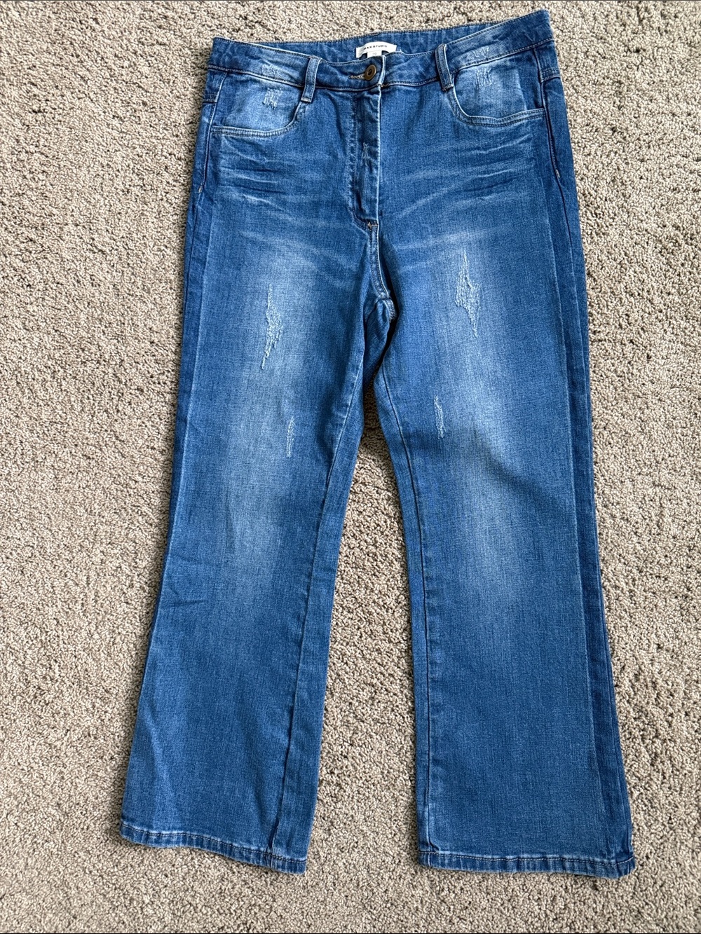 Max Studio Straight Boot Cut Ankle Jeans 28 29